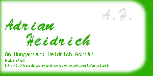 adrian heidrich business card